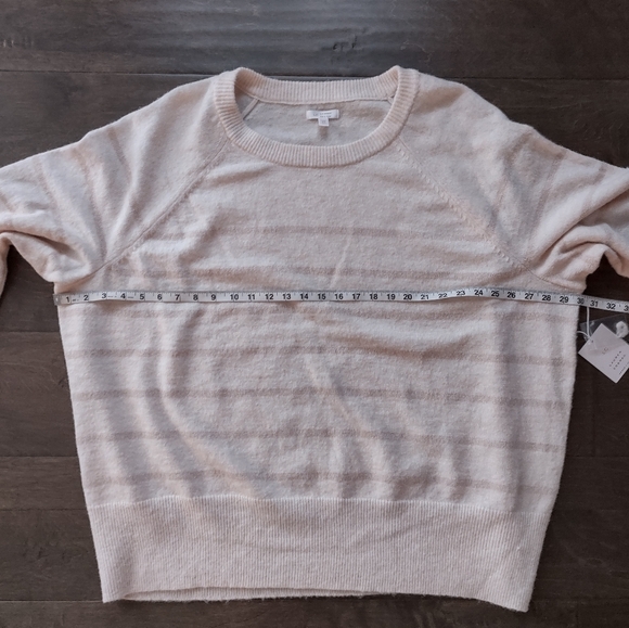 LC Lauren Conrad Metallic Striped Round Neck Sweater NWT - Picture 12 of 14